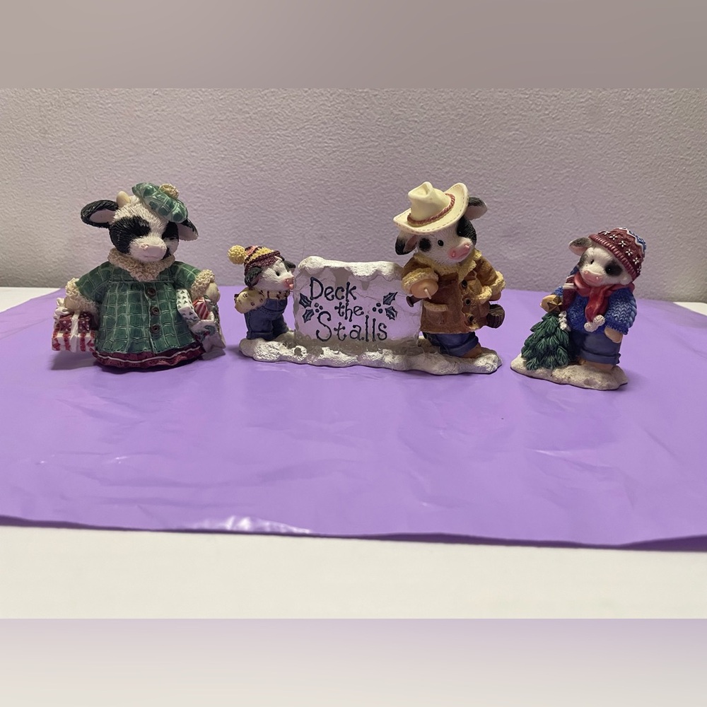 Merry Moo Christmas lot of 3